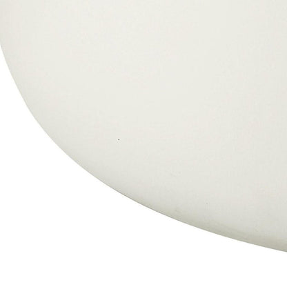 31" White Cement Round Drum Coffee Table HomeRoots
