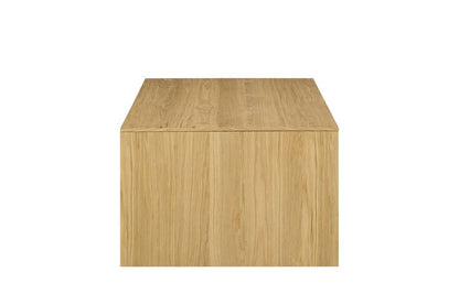 53" Oak Wood Frame Coffee Table HomeRoots