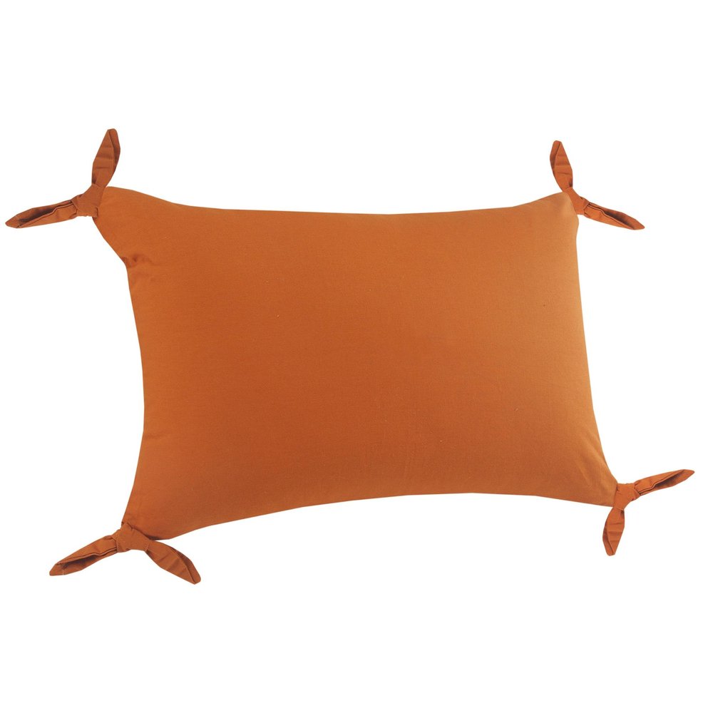 Set of Two 16" X 24" Orange Lumbar Cotton Throw Pillows — view 2