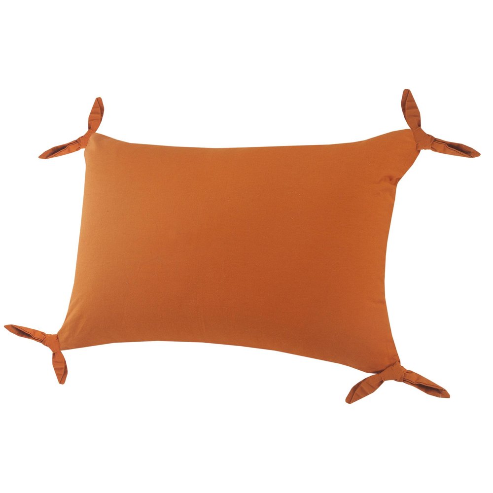 Set of Two 16" X 24" Orange Lumbar Cotton Throw Pillows — view 6