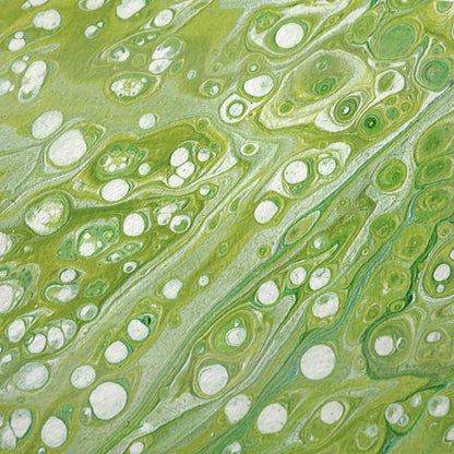 50" X 70" Green And Off White Abstract Plush Throw Blanket HomeRoots
