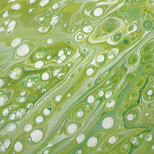 50" X 70" Green And Off White Abstract Plush Throw Blanket HomeRoots