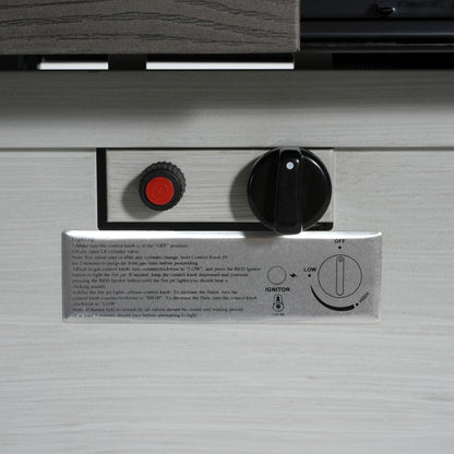 50000 BTU 45" Gray Aluminum Propane Rectangular Fire Pit With Cover HomeRoots