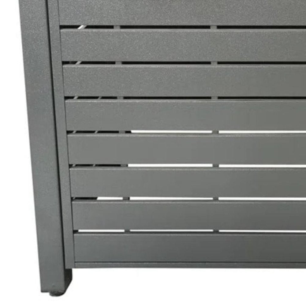 50000 BTU 42" Gray Steel Propane Rectangular Fire Pit With Cover HomeRoots