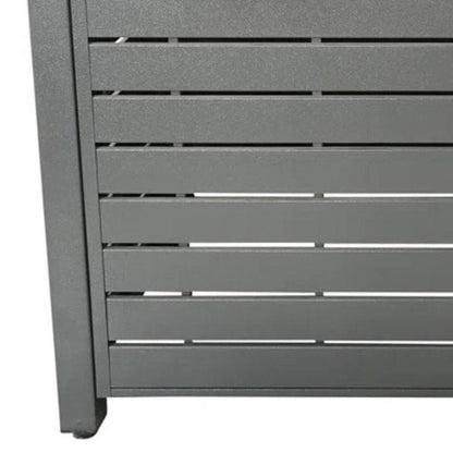 50000 BTU 42" Gray Steel Propane Rectangular Fire Pit With Cover HomeRoots