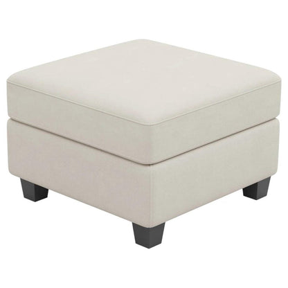 25" Black Velvet Ottoman With Storage HomeRoots