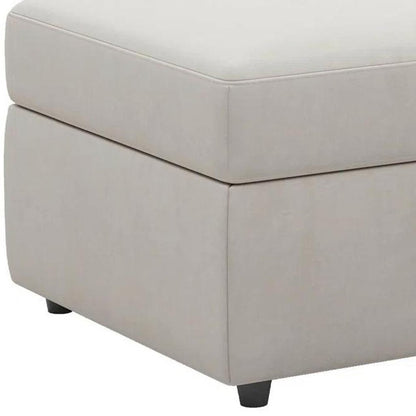 30" Black Velvet Ottoman With Storage HomeRoots