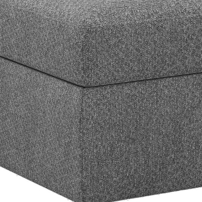 30" Black Velvet Ottoman With Storage HomeRoots