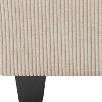 26" Teal Blue and Black Solid Wood and Microfiber Storage Ottoman HomeRoots