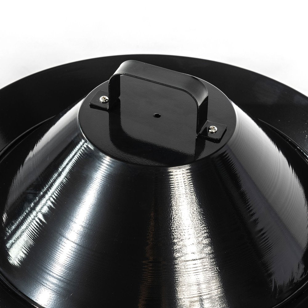 50000 BTU 19" Black Steel Propane Portable Tabletop Round Fire Pit HomeRoots