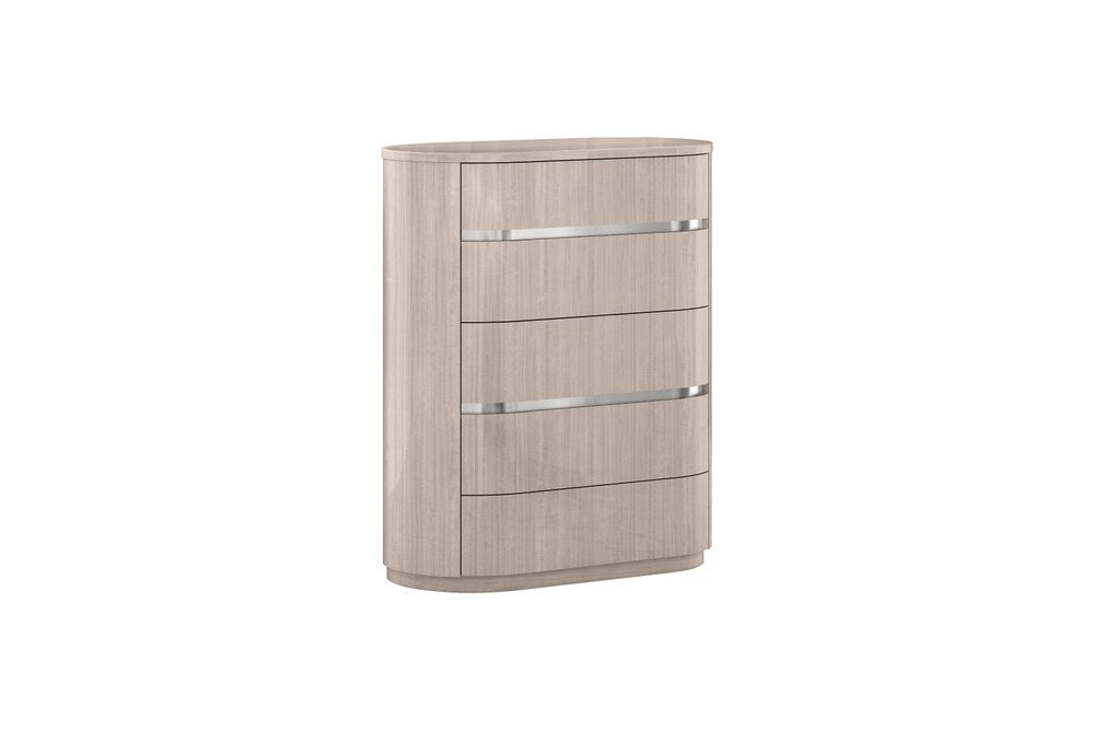 40" Beige Wood Four Drawer Dresser HomeRoots