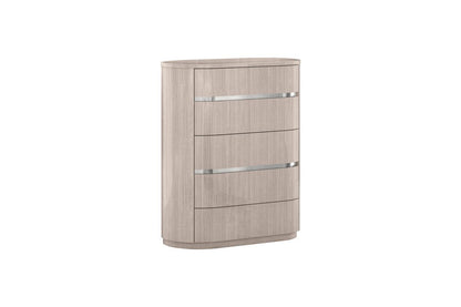 40" Beige Wood Four Drawer Dresser HomeRoots