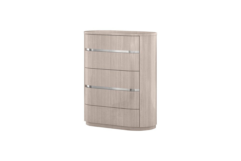 40" Beige Wood Four Drawer Dresser HomeRoots