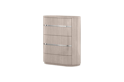 40" Beige Wood Four Drawer Dresser HomeRoots