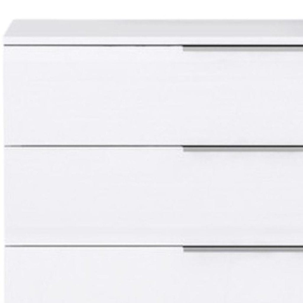 62" White Wood Six Drawer Double Dresser HomeRoots