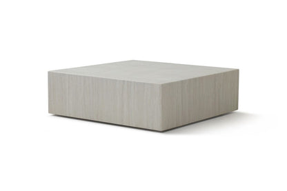 35" Beige Stone Square Block Coffee Table HomeRoots