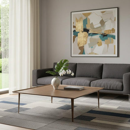 47" Bronze Copper Square Coffee Table HomeRoots