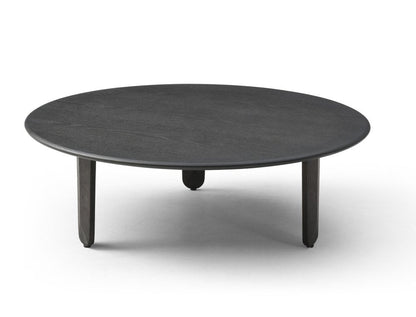 41" Black Solid Wood Round Coffee Table HomeRoots