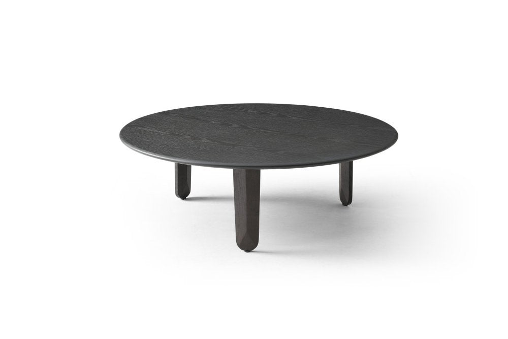 41" Black Solid Wood Round Coffee Table HomeRoots