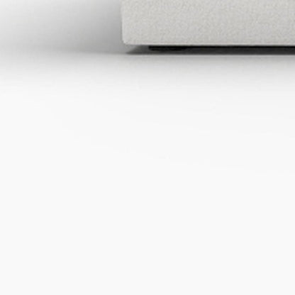 160" White Linen Blend Modular Armless Sofa With Ottomans And Storage HomeRoots