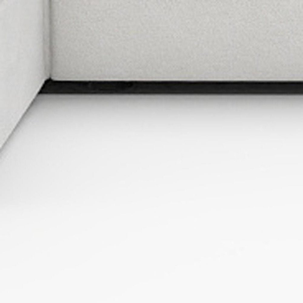 160" White Linen Blend Modular Sofa With Ottomans Toss Pillows And Storage HomeRoots