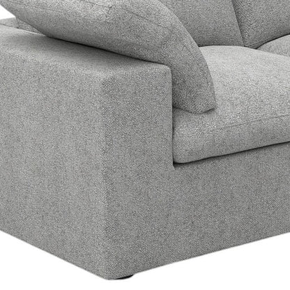 80" Light Gray Linen Blend Modular Loveseat HomeRoots