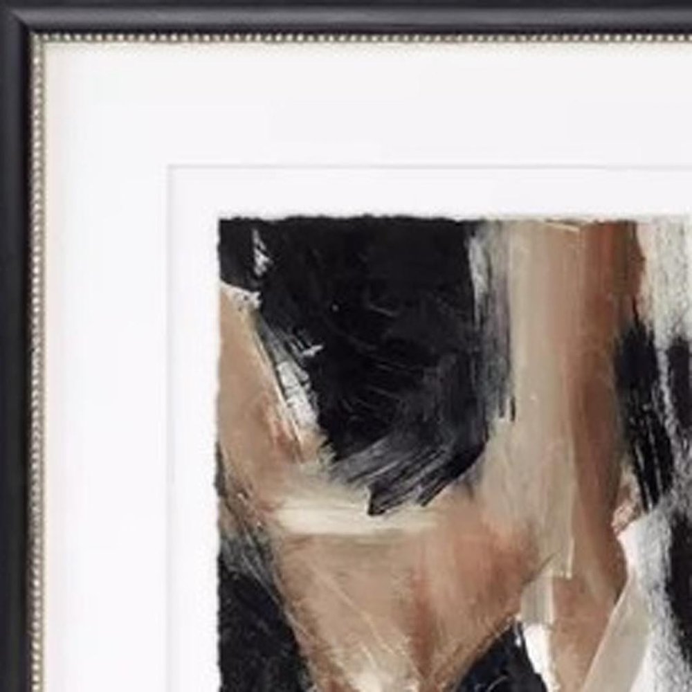 Baked Paintstrokes Black Framed Wall Art — view 2