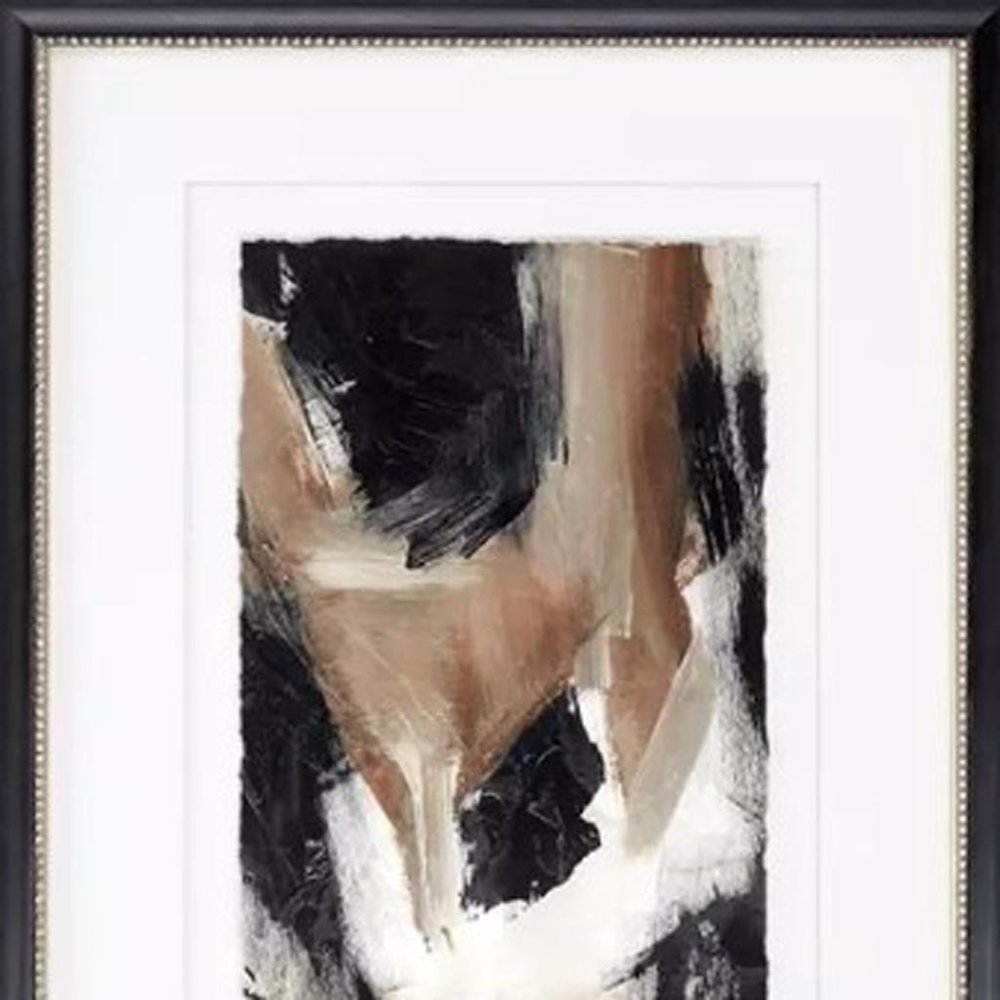 Baked Paintstrokes Black Framed Wall Art — view 3