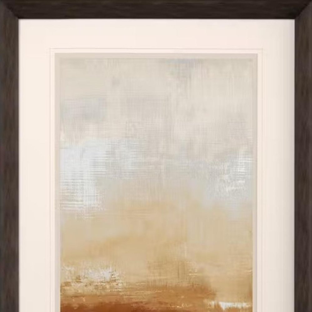 Unify Amber III Dark Brown Framed Wall Art