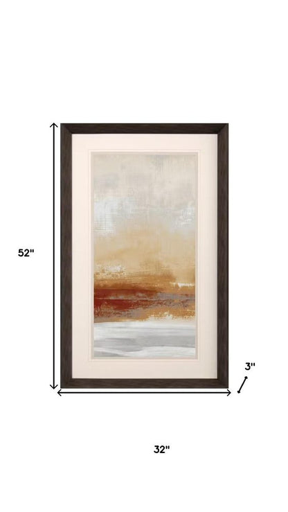 Unify Amber III Dark Brown Framed Wall Art