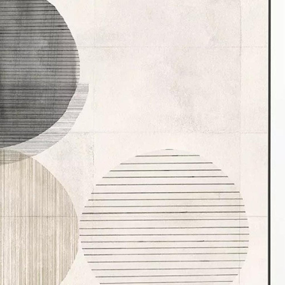 Stitched Spheres II Black Framed Wall Art — view 2