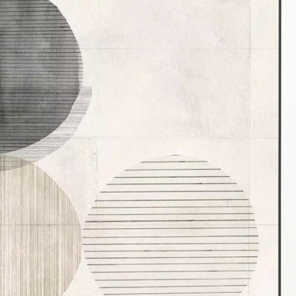Stitched Spheres II Black Framed Wall Art