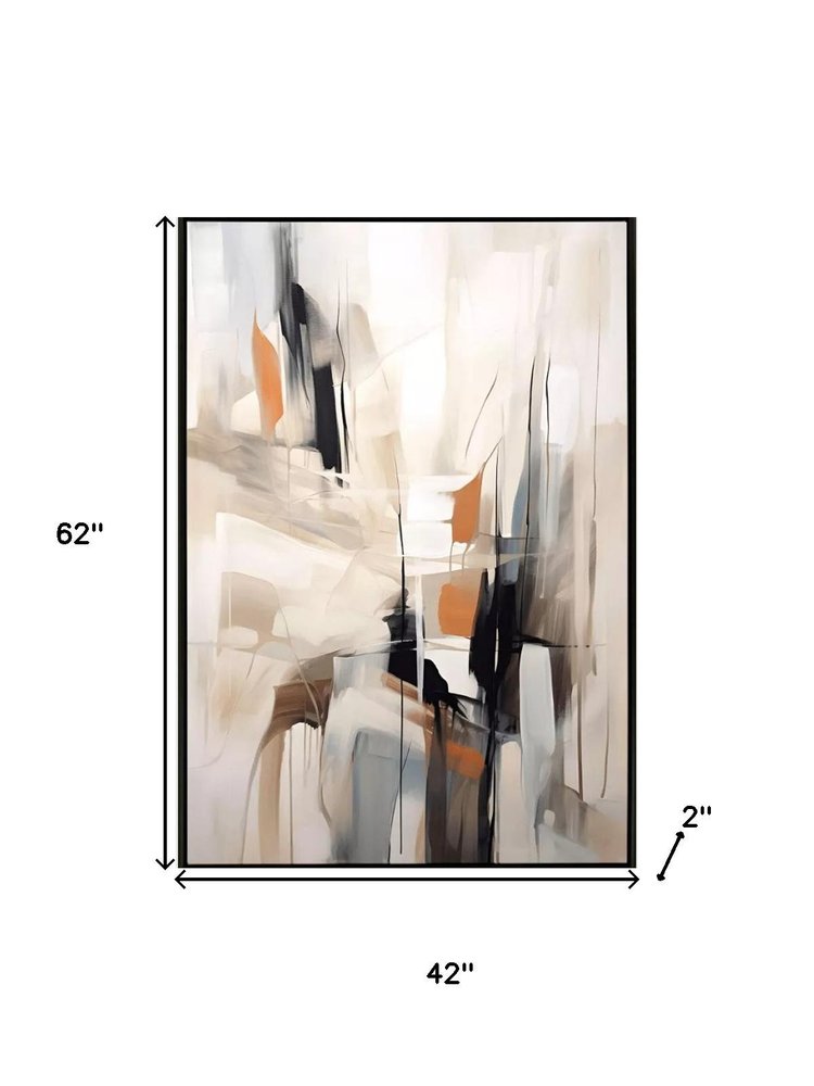 Japandi Black Floater Frame Wall Art — view 2