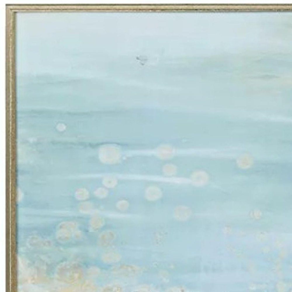Lagoon Blue White Framed Wall Art — view 2