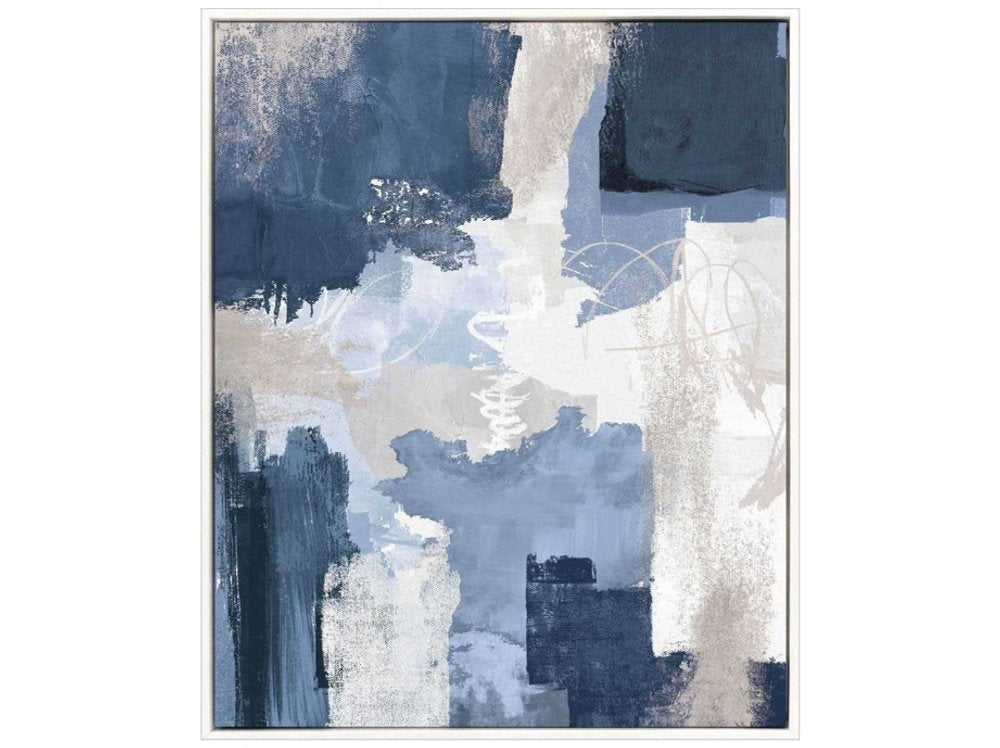 Peaceful Moment I White Floater Frame Wall Art