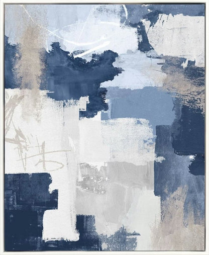 Peaceful Moment II White Floater Frame Wall Art