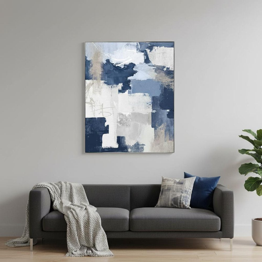 Peaceful Moment II White Floater Frame Wall Art