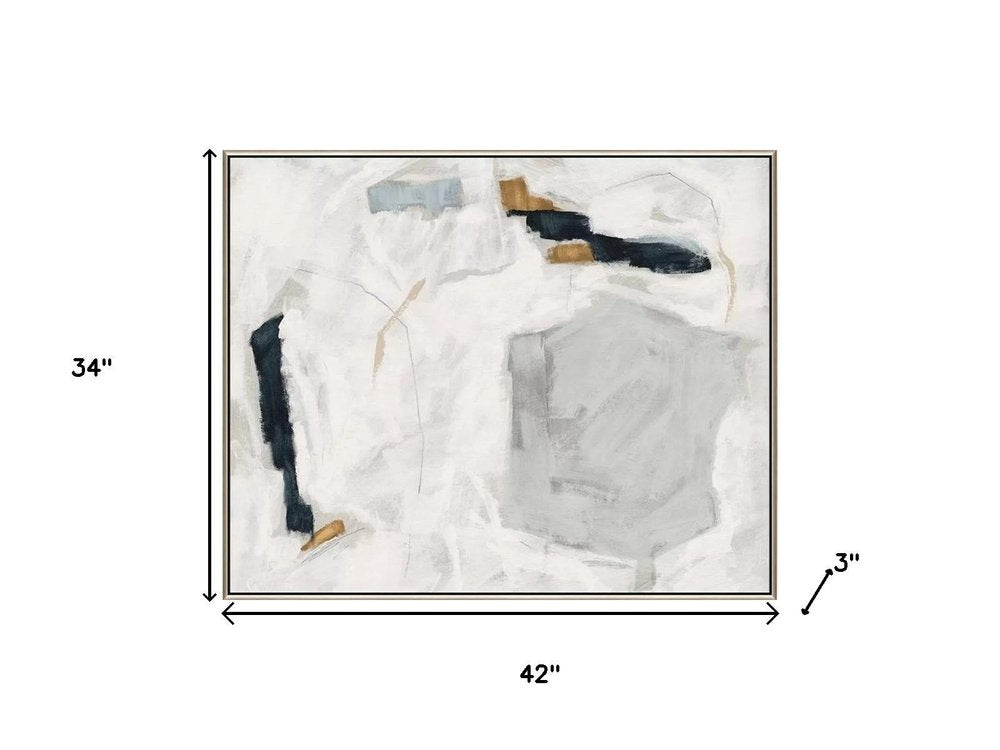 Abstract Flux Silver Floater Frame Wall Art — view 4