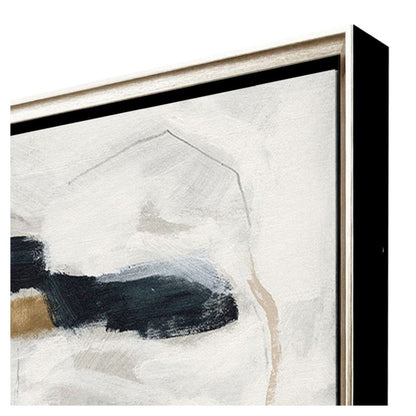 Abstract Drift Silver Floater Frame Wall Art