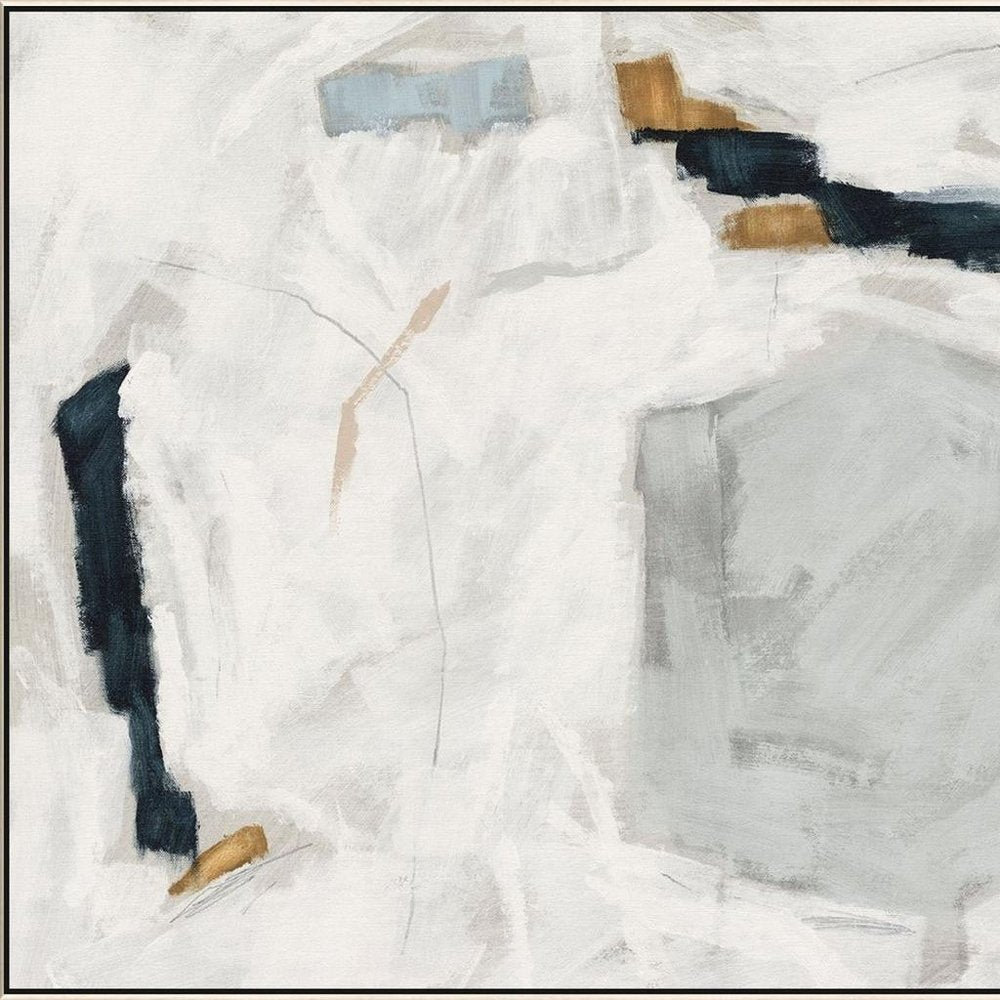 Abstract Drift Silver Floater Frame Wall Art — view 5