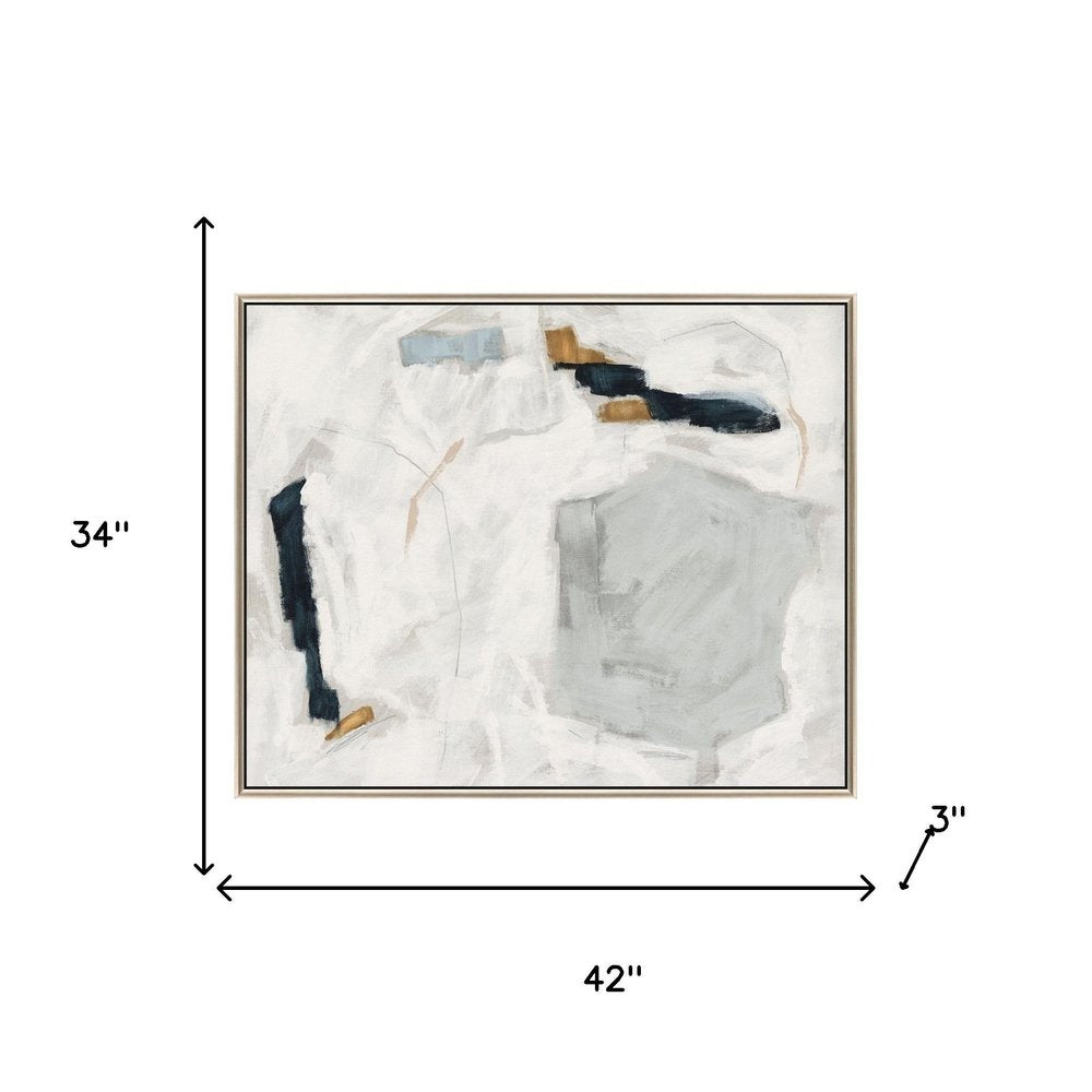 Abstract Drift Silver Floater Frame Wall Art — view 6