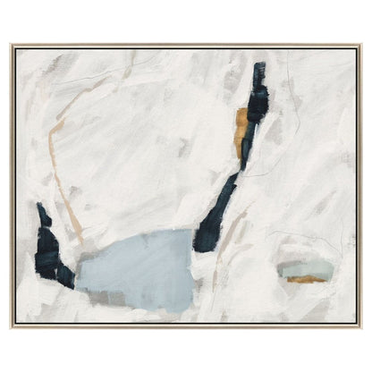 Abstract Rush Silver Floater Frame Wall Art
