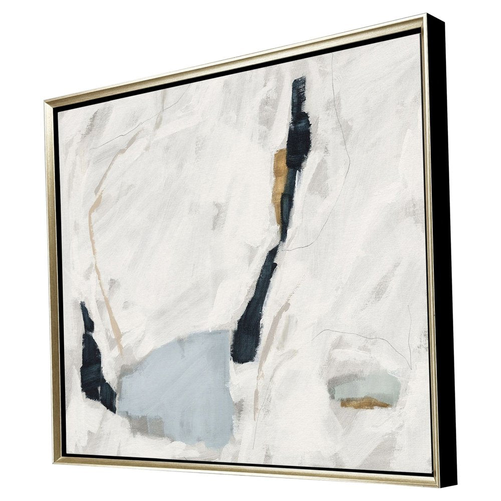 Abstract Rush Silver Floater Frame Wall Art