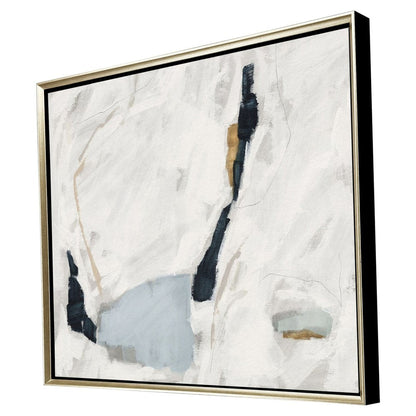 Abstract Rush Silver Floater Frame Wall Art