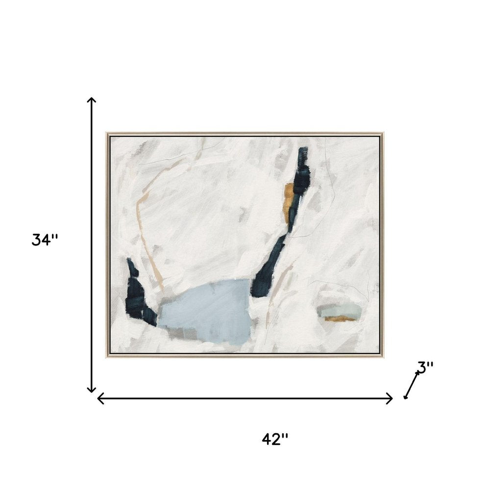 Abstract Rush Silver Floater Frame Wall Art — view 4