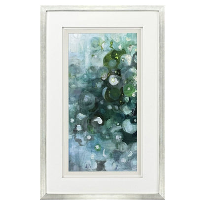 Emerald Constellation I Silver Framed Wall Art