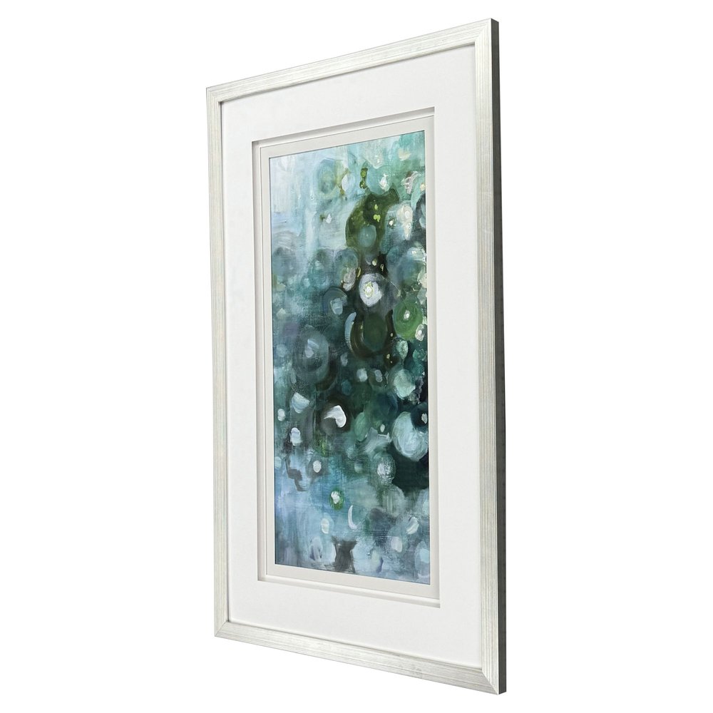 Emerald Constellation I Silver Framed Wall Art
