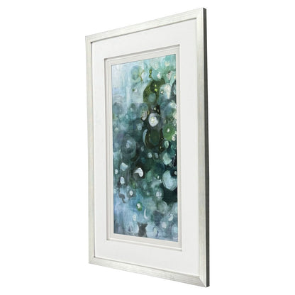 Emerald Constellation I Silver Framed Wall Art