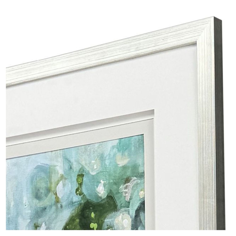 Emerald Constellation I Silver Framed Wall Art