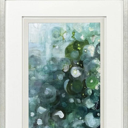 Emerald Constellation I Silver Framed Wall Art